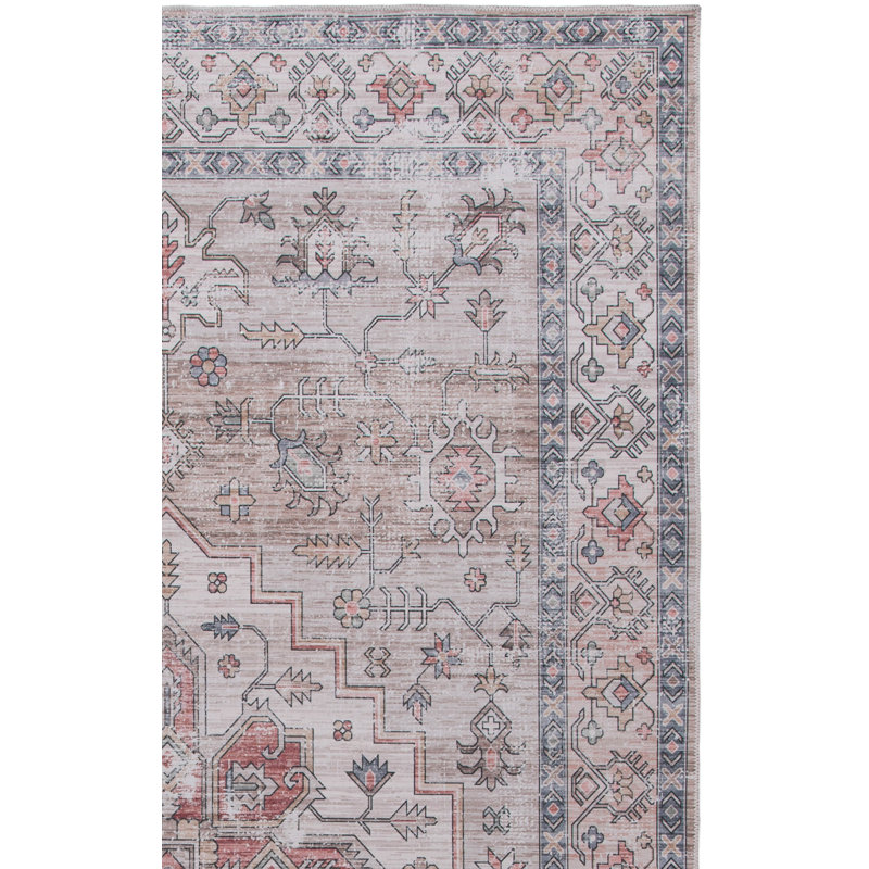 Tapis sud-ouest lavable à la machine Maritess, Rectangle 4 pi x 6 pi