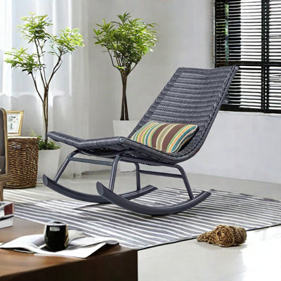 Chaise berçante en corde tressée haute résistance