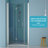 30"W X 72"H Fold Frameless Shower Door With Tempered Glass, Brushed Nickel-119845631