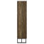 Armoire d'appoint à 8 tablettes en chêne rustique et bronze industriel