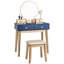 Bark Dressing Table with Mirror