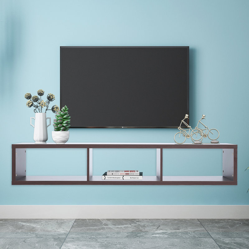 Console flottante Shallow, 60 po, noyer, Brun