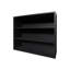 Armoire murale moderne noire pour économiser de l'espace dans la cuisine - H 30 po x l 36 po x P 12 po, panneau de particules, grattoir, contient des épices, des bols, des bocaux, ajoute un style essentiel monté sur le flair, et sauve-1030227357