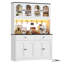 Garde-manger moderne 71 "avec prise de courant, 4 armoires, 2 tiroirs et 6 crochets-497159810