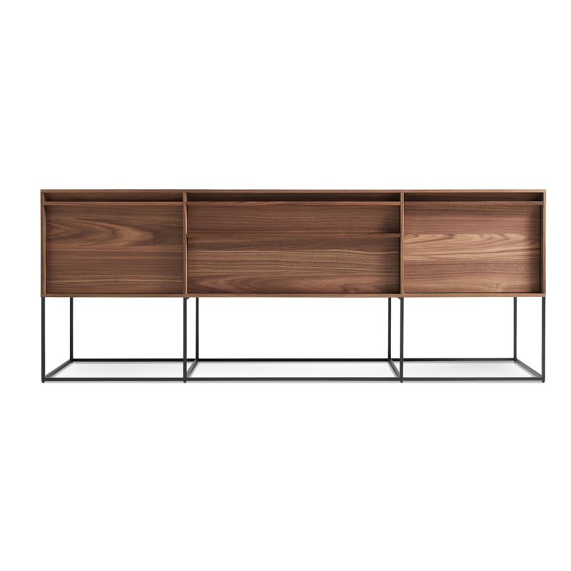 Rule 74'' W Console Table, Walnut