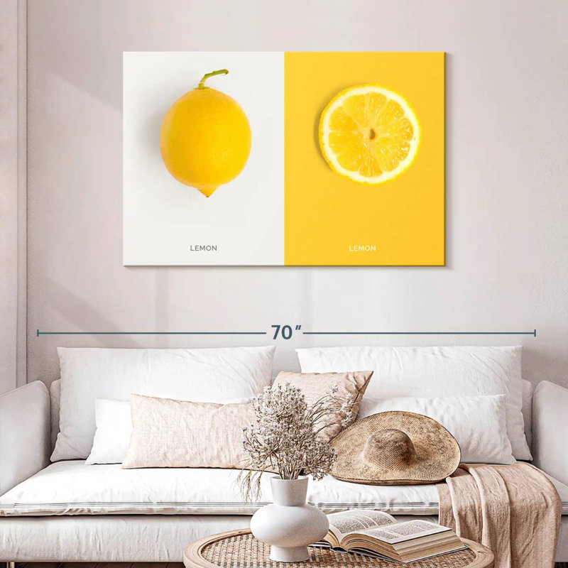 Yarlin Lemon, 30" H x 45" W