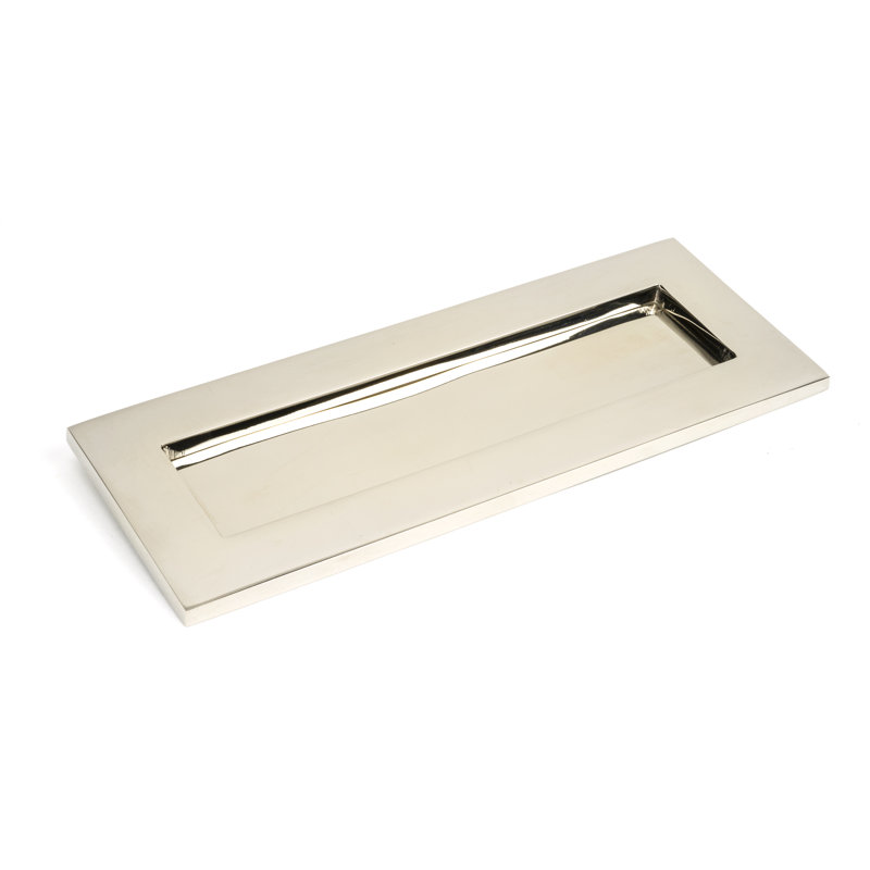 Letter Plate Door Accessory, Polished Nickel, 10.8cm H x 26.5cm W x 0.4cm D