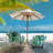 Lemon Print Low Profile Beach Chair, 24.8x25.6x32.28in Folding Aluminum Chair with Silver Frame, 600D Oxford Fabric, 220lbs Capacity for Outdoor Use-565649497