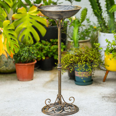Bird Baths For Outdoors Bird Feeder Seed Tray Garden Yard Decoration