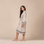Cotton Blend Mid-Calf Bathrobe with Pockets-2145765185-2145765186