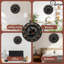 Fantaisie, coucher de soleil, horloge, art mural