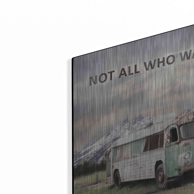  «Camping in Style» par Lori Deiter, art mural en métal, H 12 po x l 16 po