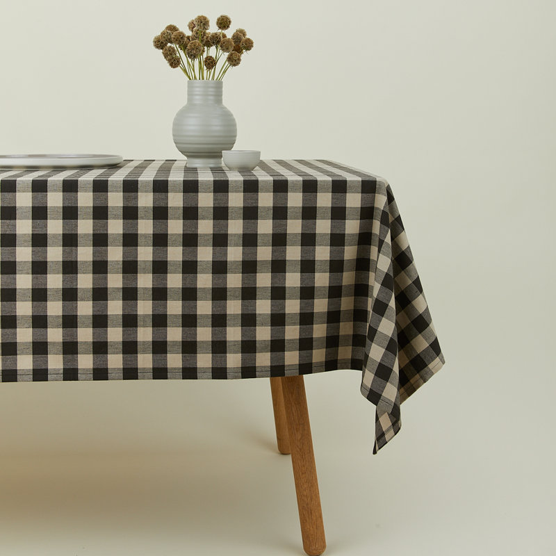 Nappe Essential Gingham, Noir / gris clair