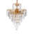 6 - Light Dimmable Tiered Chandelier