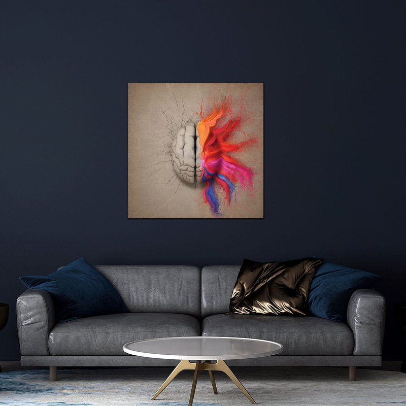 «The Creative Brain Print» sur verre acrylique, H 24 po x l 24 po x P 0,25 po