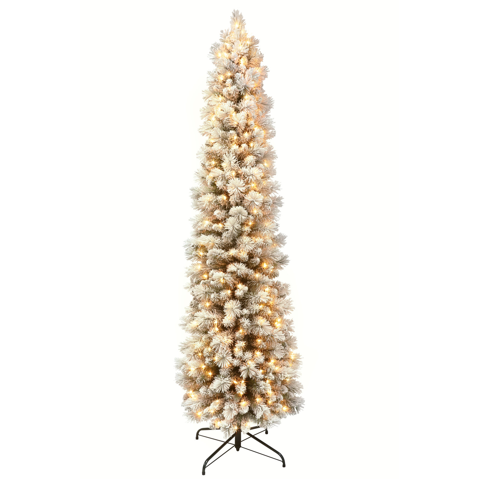 Lighted Artificial Pine Christmas Tree, 6.5' H