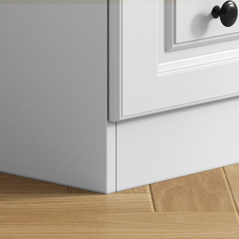 Ensemble de 2 commodes à 5 tiroirs modernes en bois l 29,5 po, Blanc