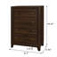Commode 4 tiroirs noyer