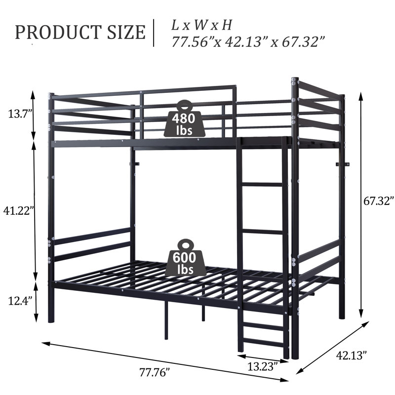 Lit peu encombrant avec rangement, lit simple en métal, chambre à coucher moderne