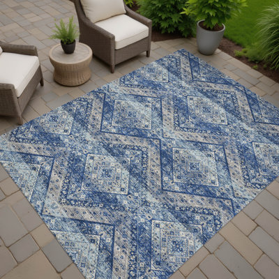 Machine Washable Indoor/Outdoor Chantille ACN2699 Tribal Rug