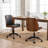 Bryonie Faux Leather Upholstered Armless Office Chair-1397235260