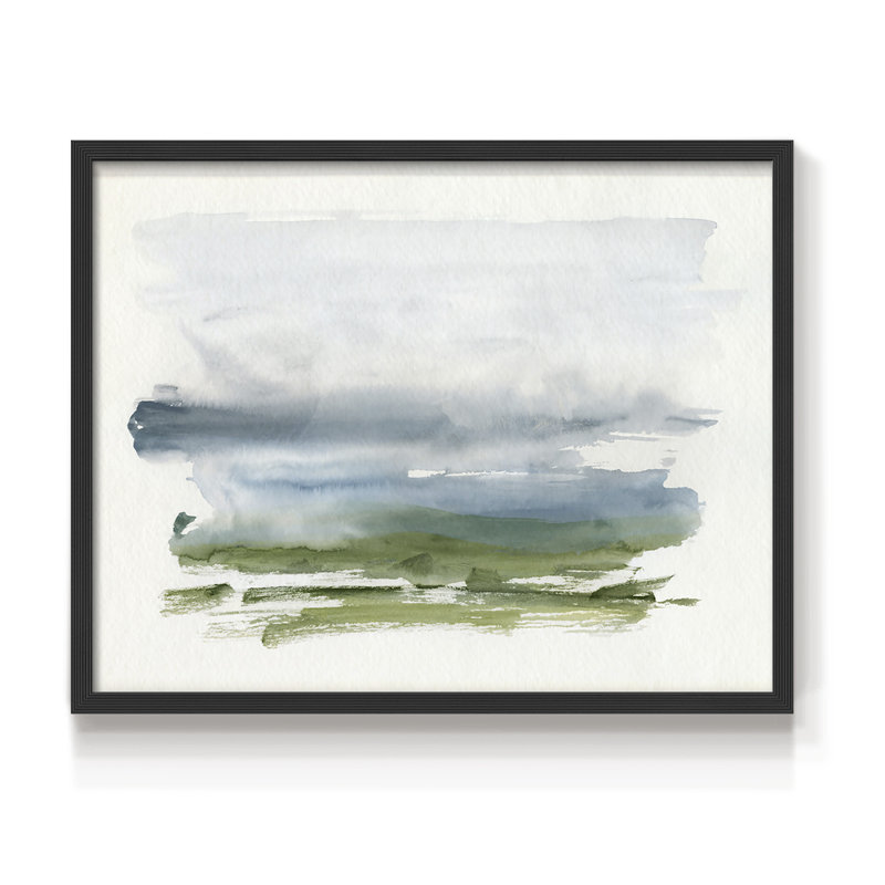 Coastline Splash III -Framed Print - Restickable, 16" H x 20" W, Black