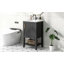 Meuble-lavabo de 20 po avec lavabo, armoire de salle de bain avec porte à fermeture douce, support de rangement et tablette ouverte-487758637