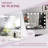 Hollywood Touch Duo Tone Wide Lighted Makeup Mirror with 14 LED Bulb Vanity Mirror with Touch Sensor-55837499