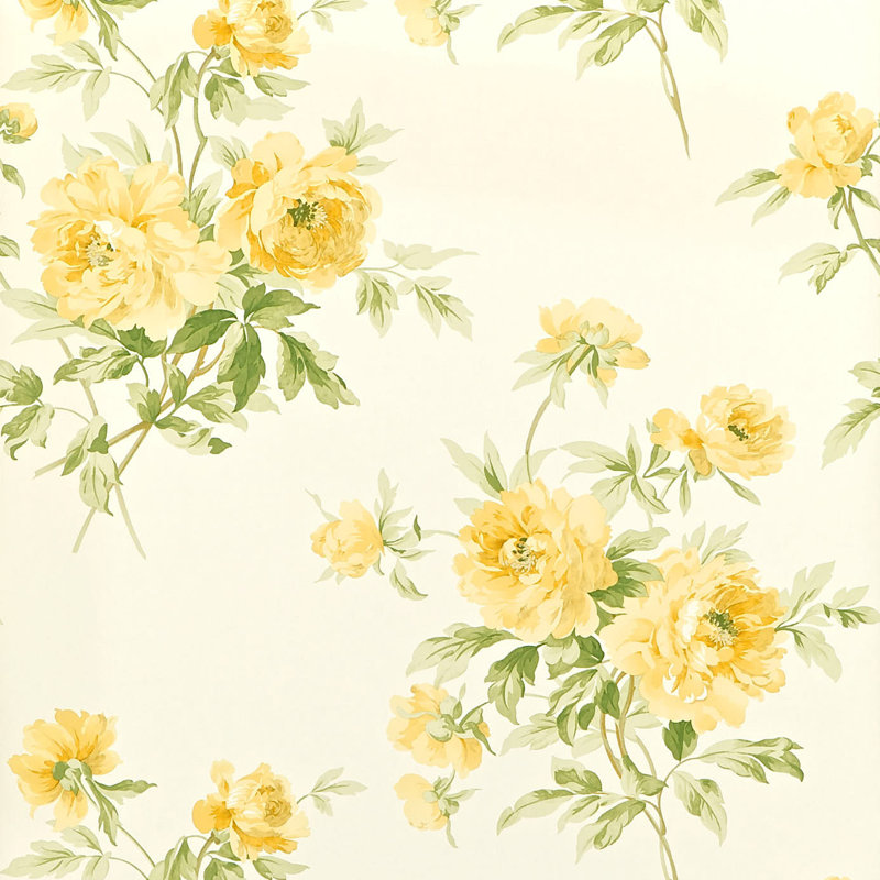 Adele 10.05m x 68.6cm Matte Wallpaper Roll, Yellow