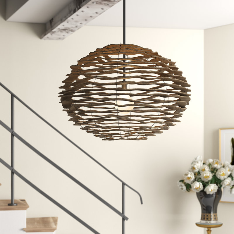 Rabari Chandelier, 15" H x 24" W x 24" D