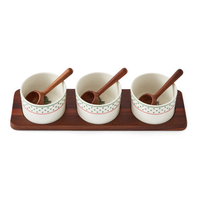 Polka Dot 7-Piece Condiment Set