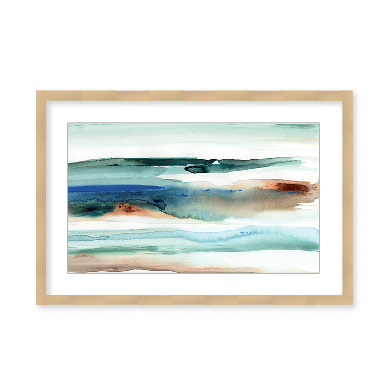 Beach Waves Abstract, H 36 po x l 48 po