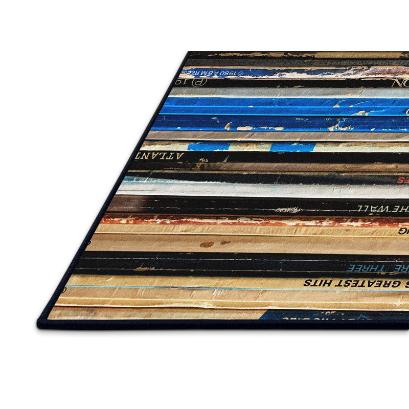 Tapis 3 disques Vintage, Rectangle 4 pi x 6 pi