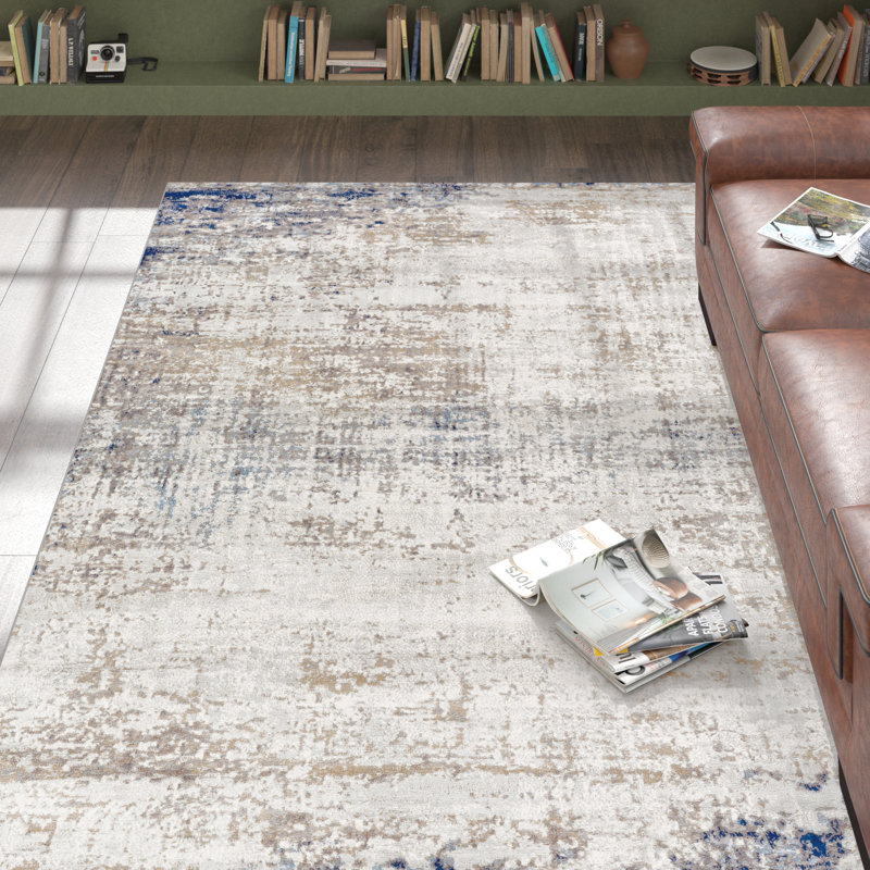 Jemison Abstract Indoor Rug, Rectangle 6'7" x 9'