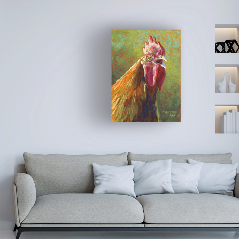 «Wake Up Call» de Rita Kirkman, art mural sur toile tendue pour décor de salon, de chambre à coucher ou de bureau - 35 x 47