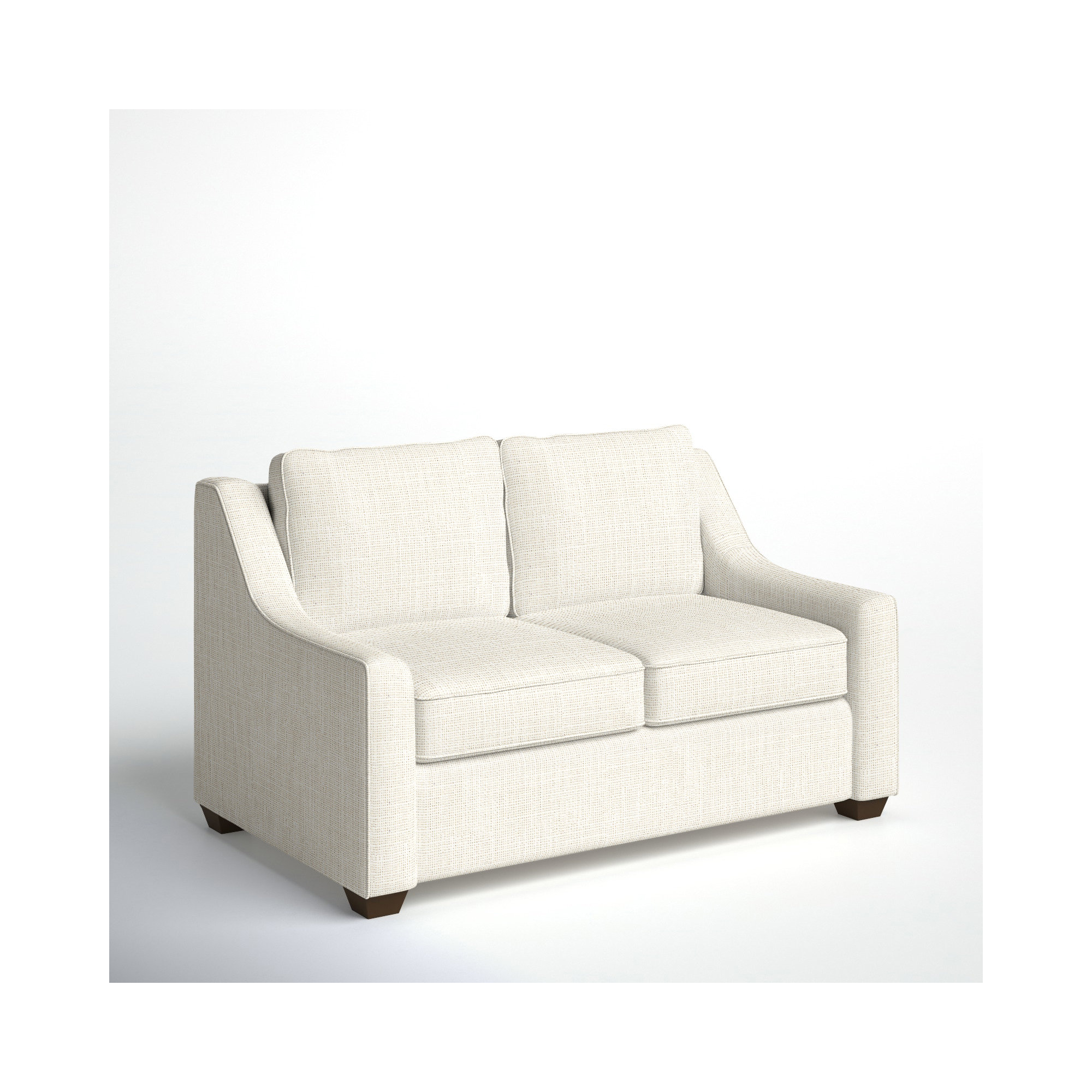 Gemi 56.5'' Upholstered Loveseat, Conversation Pearl