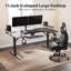 Macawley Adjustable U-Shaped Metal Base Standing Desk