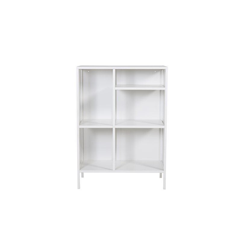 Dirit 110cm H x 80cm W Standard Bookcase, White