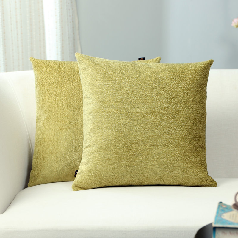 Housse de coussin pebble jacquard (ensemble de 2), Vert