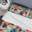 Ensemble de housse de couette multicolore éclectique à géométrie diversifiée IV-1051131743