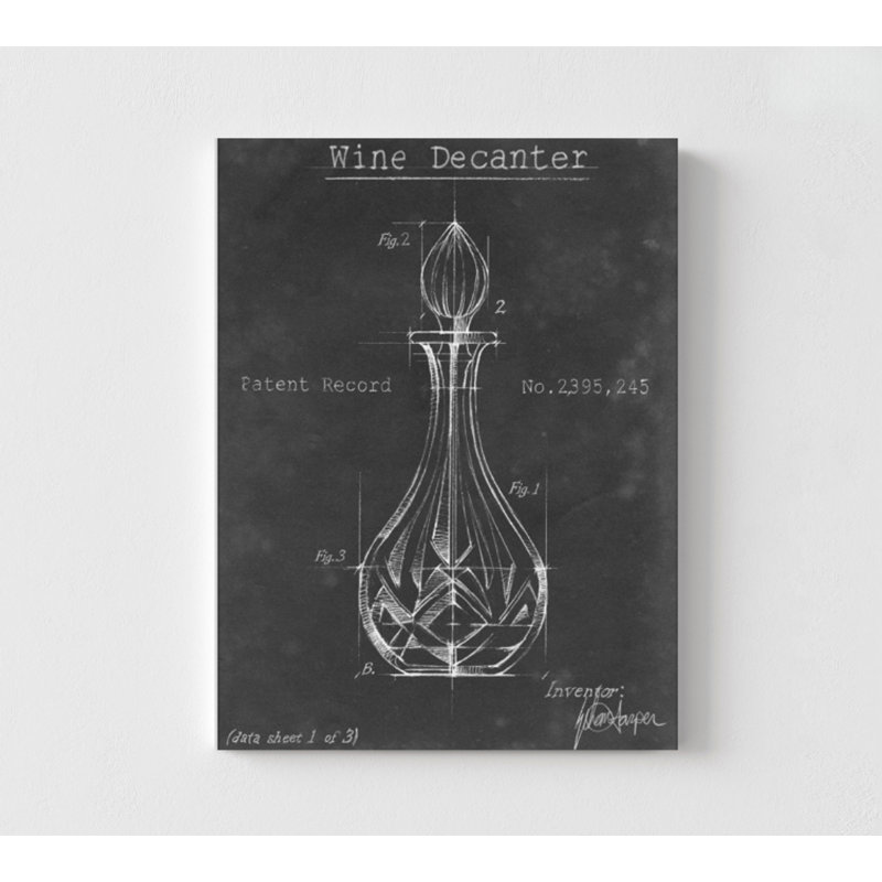 «Cocktail Hour», modèle de carafe à vin, décoration murale encadrée, affiche de vin noir et blanc, tableau noir, art vin moderne, art mural encadré