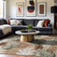 Tapis floral d'intérieur pour l'extérieur-130810036-130810037