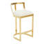 Roncy Upholstered Counter Stool with Metal Frame-180695124