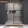 Hilma 34 In. W X 72 In. H Fixed Framed Shower Door In Matte Black Finish With Patterned Glass