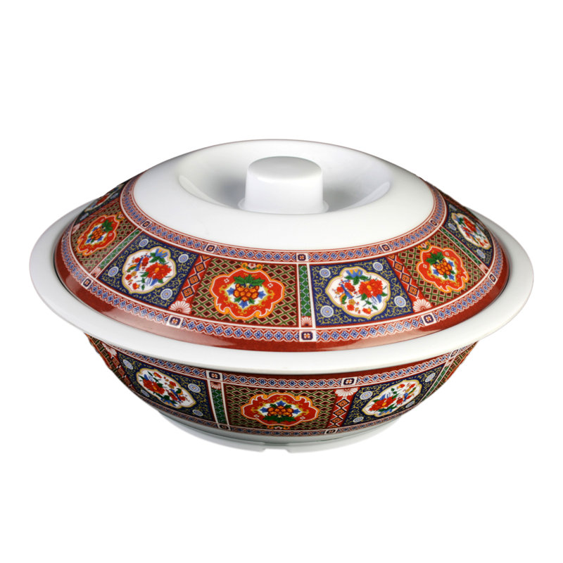 Thunder Group Inc. Peacock Melamine Serving Bowl