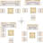 7 Piece Outdoor Sectional Sofa Set, All-Weather Patio Rattan Conversation Furniture Sets for Backyard, Poolside, Garden