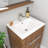 24" W x 20" D Bathroom Vanity Sink Tops White Drop In Bathroom Sink Ceramic Topmount Rectangular Vanity Top with Overflow(Top Only)-103566838