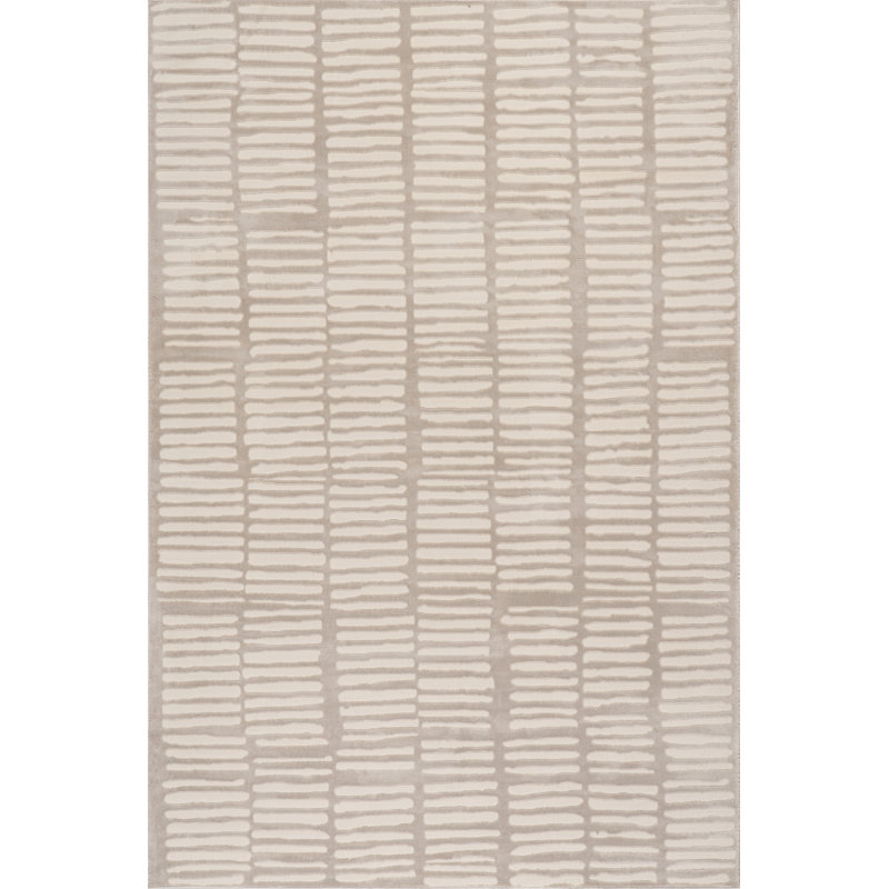 Tapis géométrique lavable à la machine Kailani, Tapis de couloir 2 pi 8 po x 8 pi
