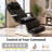 3-Motor Electric Massage Table with Stool, Remote & Foot Control, Adjustable Height, Backrest & Leg Rest, Dual-Layer Cushion, LED Buttons-118353731