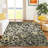 Machine Washable Indoor/Outdoor Chantille ACN2412 Botanical Rug-2137452436